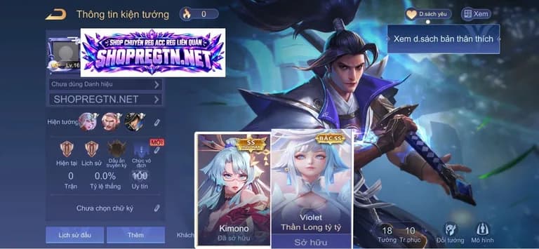 Ryoma Samurai + Veres Kimono + Vio Thần long