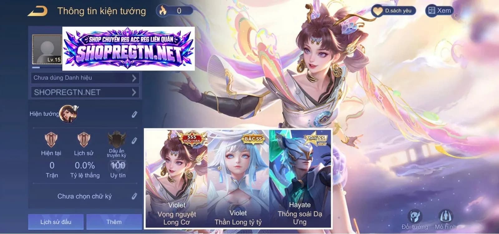 Violet Long cơ + Hayate Thống soái + Violot Tỷ tỷ