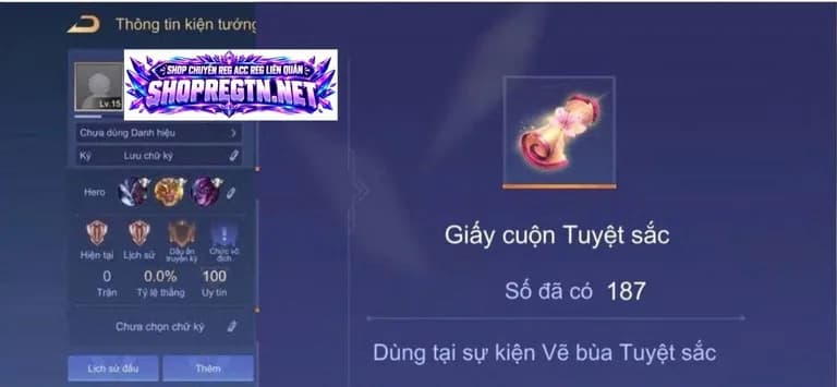 Acc Reg (180-190) Giấy Tuyệt Sắc