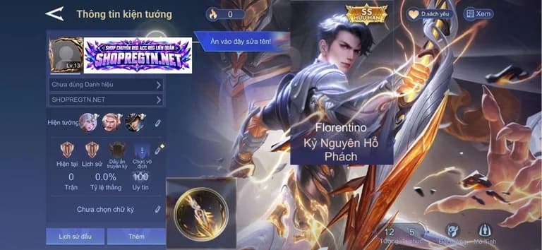 Florentino Kỷ Nguyên Hổ Phách ( có nút bấm )