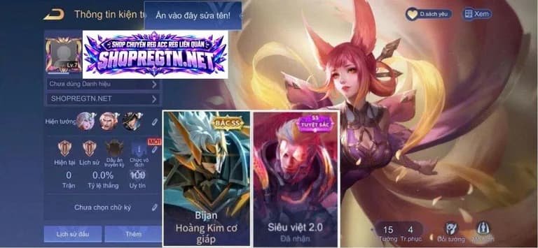 Liliana Tuyệt sắc + Bijan Hoàng kim + Murad Tuyệt sắc
