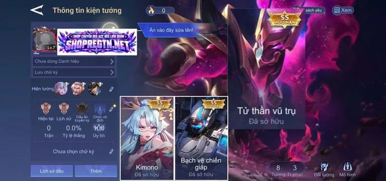 Hayate Tử thần + Veres Kimono + Arduin Bạch vệ