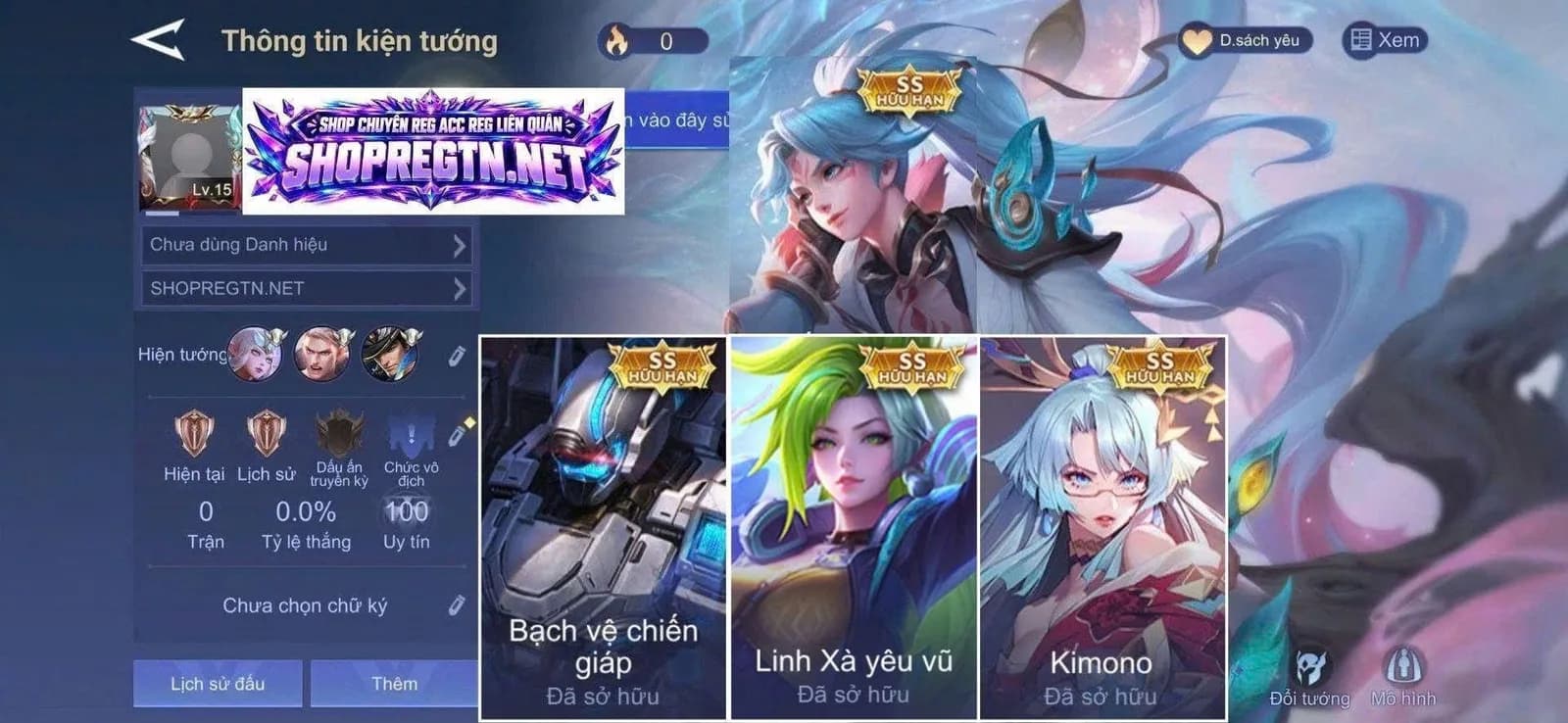 Allain Tuyết sơn + Arduin Bạch vệ + Veres Kimono + Mina Linh Xà yêu vũ