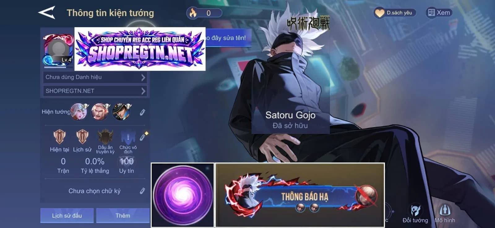 Tulen Satoru Gojo