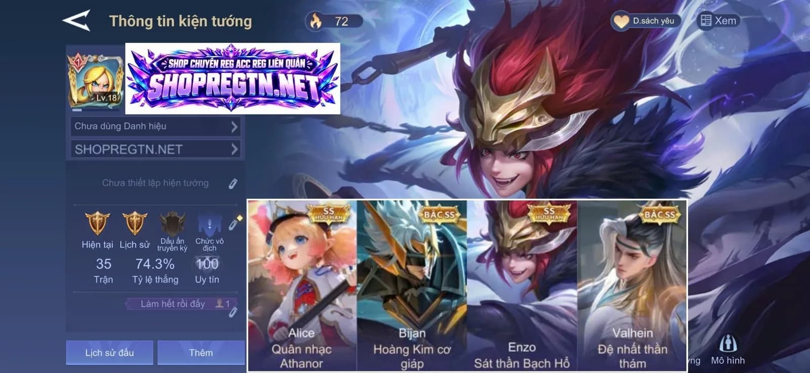 Bijan Hoàng kim + Enzo Bạch hổ + Alice Quân nhạc + Val Thần thám