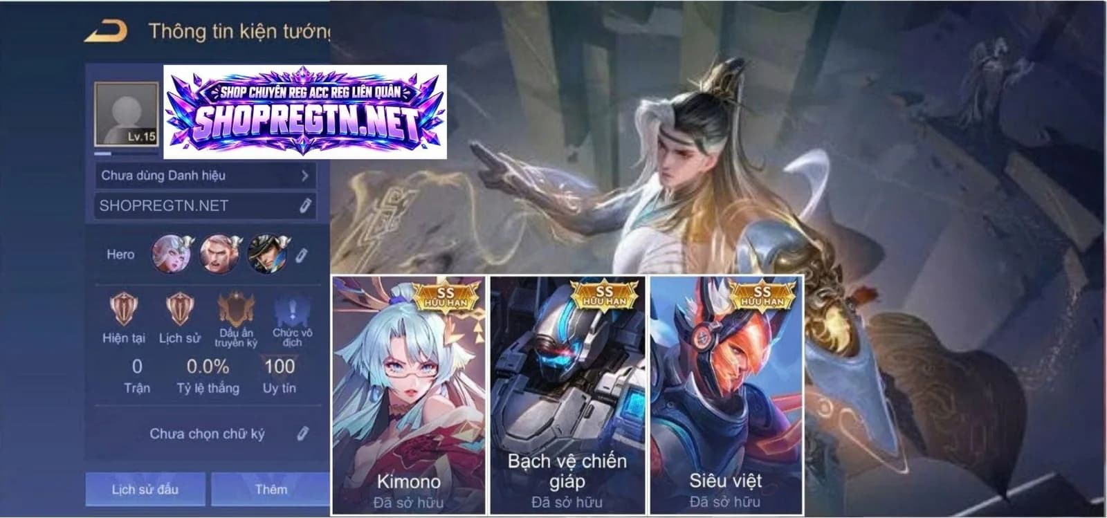 Val Thần Thám + Veres Kimono + Arduin Bạch Vệ + Arthur Siêu Việt