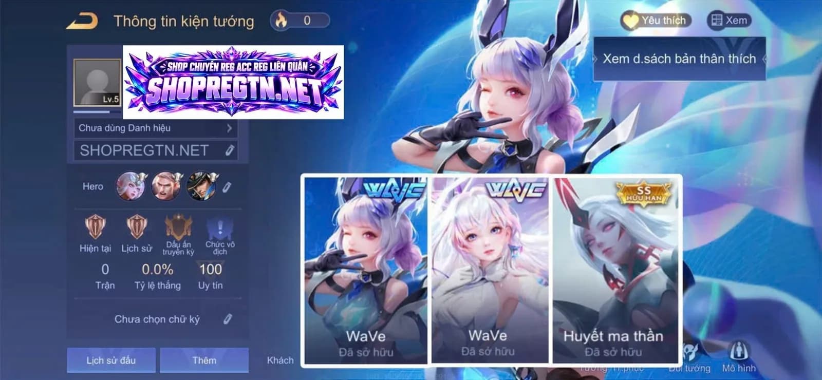 Liliana WaVe + Điêu Thuyền WaVe + Vio Huyết ma