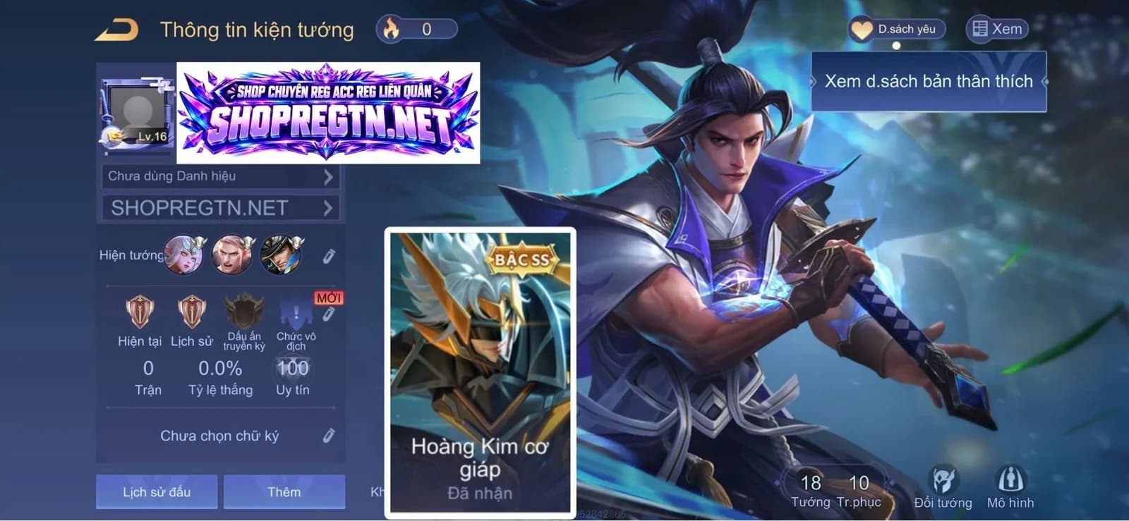 Ryoma Samurai + Bijan Hoàng kim