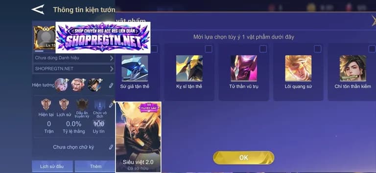 Rương 499hh + Ngộ Không Tuyệt sắc