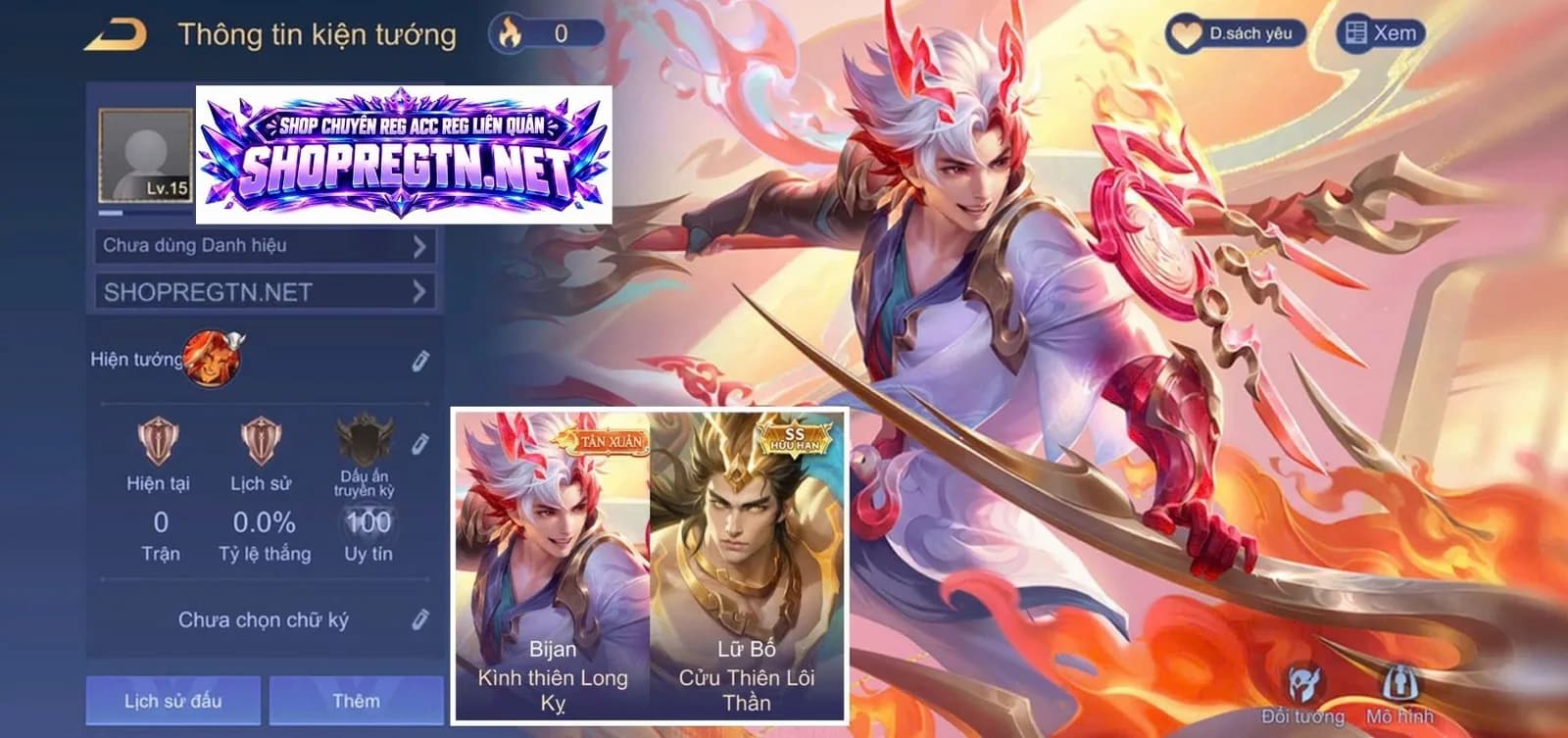 Bijan Long kị + Lữ bố Cửu thiên