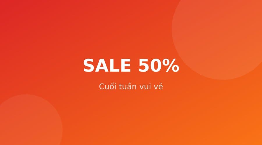 Sale cuối tuần